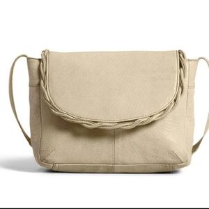 Day and Mood Fiona Leather Ivory Shoulder Bag NEW